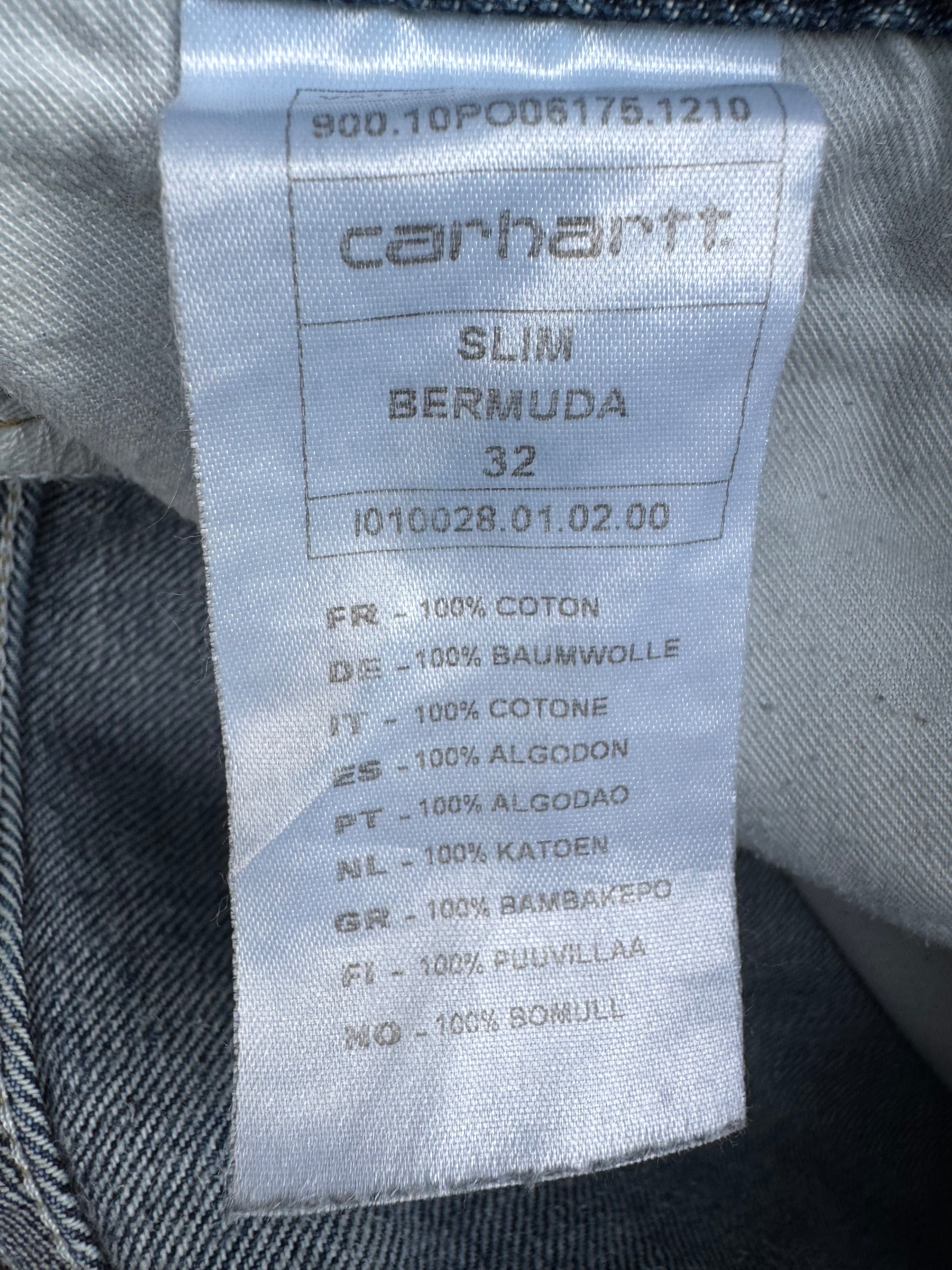 2 броя Carhartt Slim Bermuda.Carhartt WIP Swell Short Dollar Green.