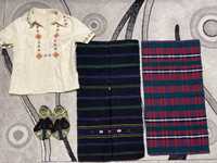 Автентични части на носия - риза, престилки, терлици