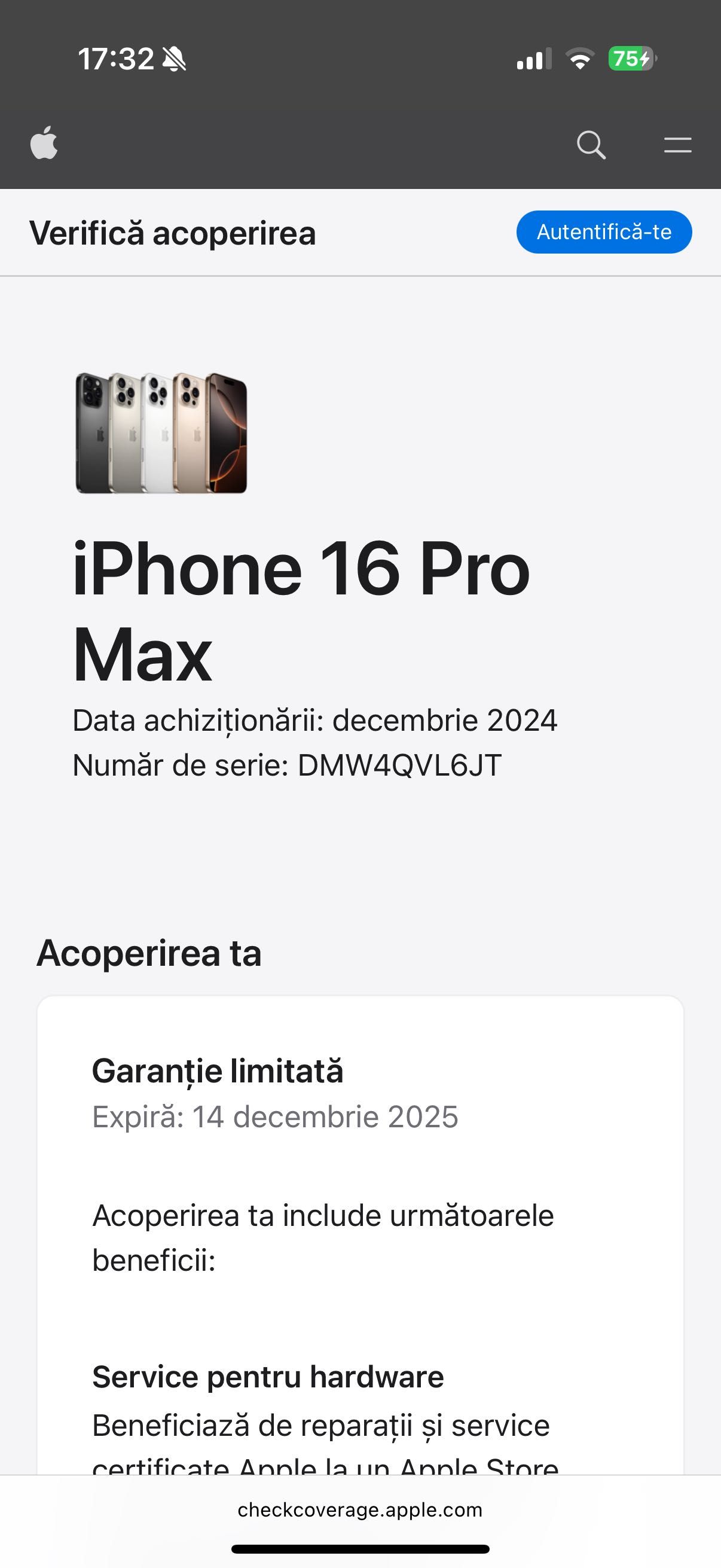Iphone 16 Pro Max 256GB Black Titanium Garantie Apple