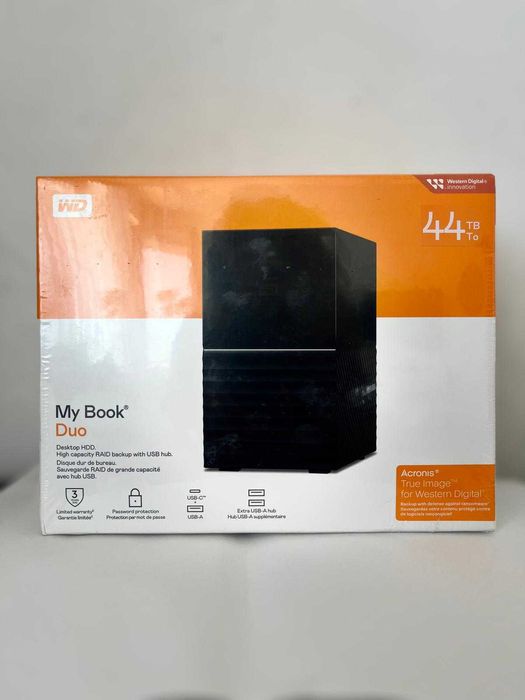 Чисто нов My book duo WD HDD 44тб