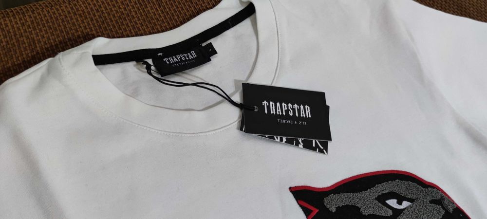 Trapstar спортен екип РАЗПРОДАЖБА Трапстар Бял Екип Памук
