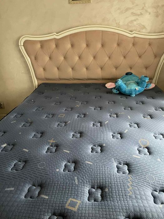 Pat cu saltea visco lux 160/200 cm