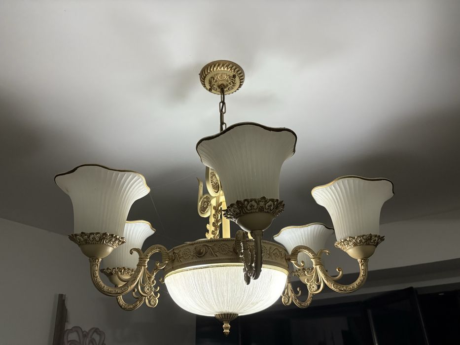 2 lustre vintage 5+2 bec