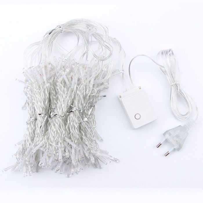 Коледна  LED светеща завеса, 300x60