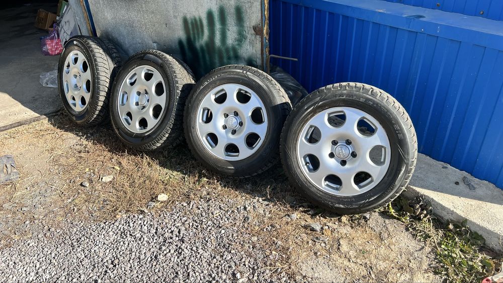 Оригинал диски на Audi с зимней резиной 5 112 r16