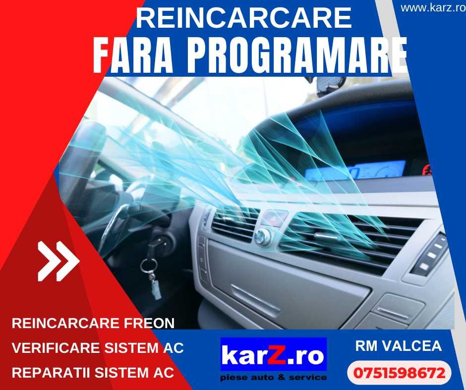 RE INCARCARE FREON RM  VALCEA , Reparatii sisteme aer conditionat ,