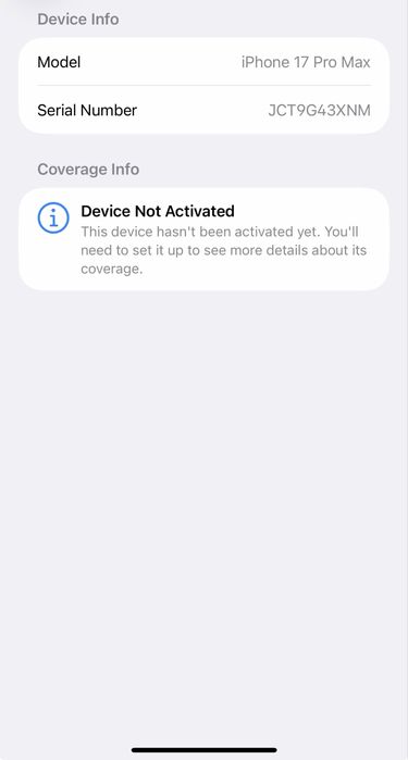 НОВ! 1Tb *ЛИЗИНГ* iPhone 17 Pro Max Silver  / Гаранция Айфон