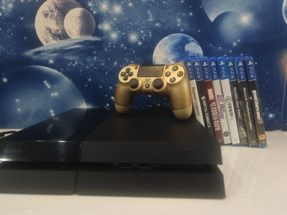 Продам ps4 + 8 игр