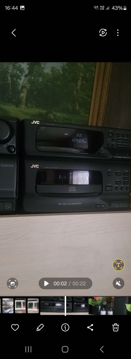 Музыкальный центр двухблочный jvc