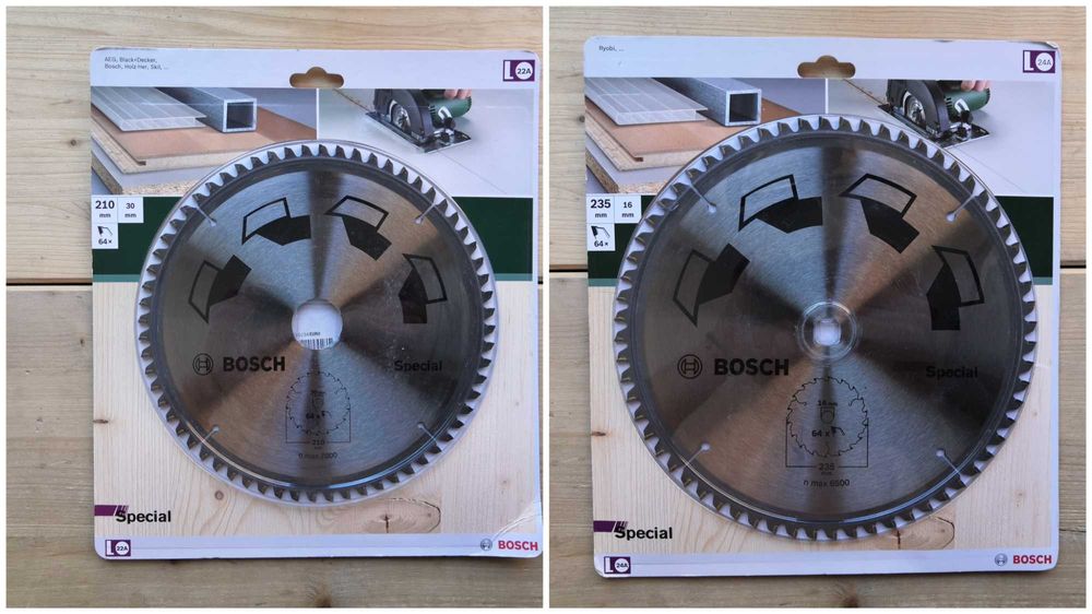 Disc panza fierastrau circular Bosch 184mm - 235mm, taiere lemn