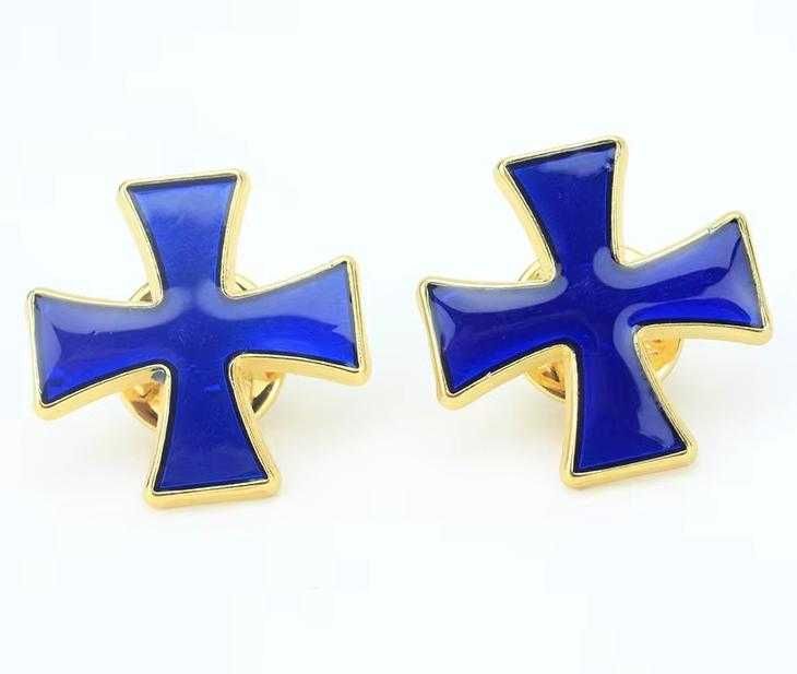Командирски Масонски Ръкавели Тамплиер Рицар Knights Templar Cufflinks