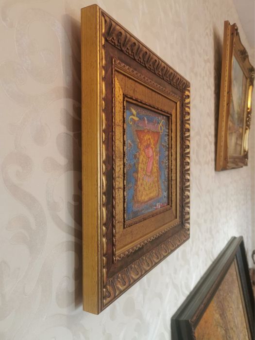 Картина на български художник Никола Певичаров авторска подписана дата