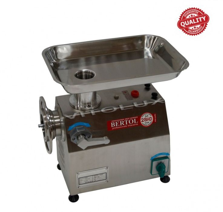 Професионални Месомелачки BERTOL 28HD - Монофазни-1100 W- Неръждавейка