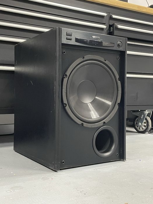Subwoofer kenwood sw 501 difuzor 30cm subwoofer activ 150w rms
