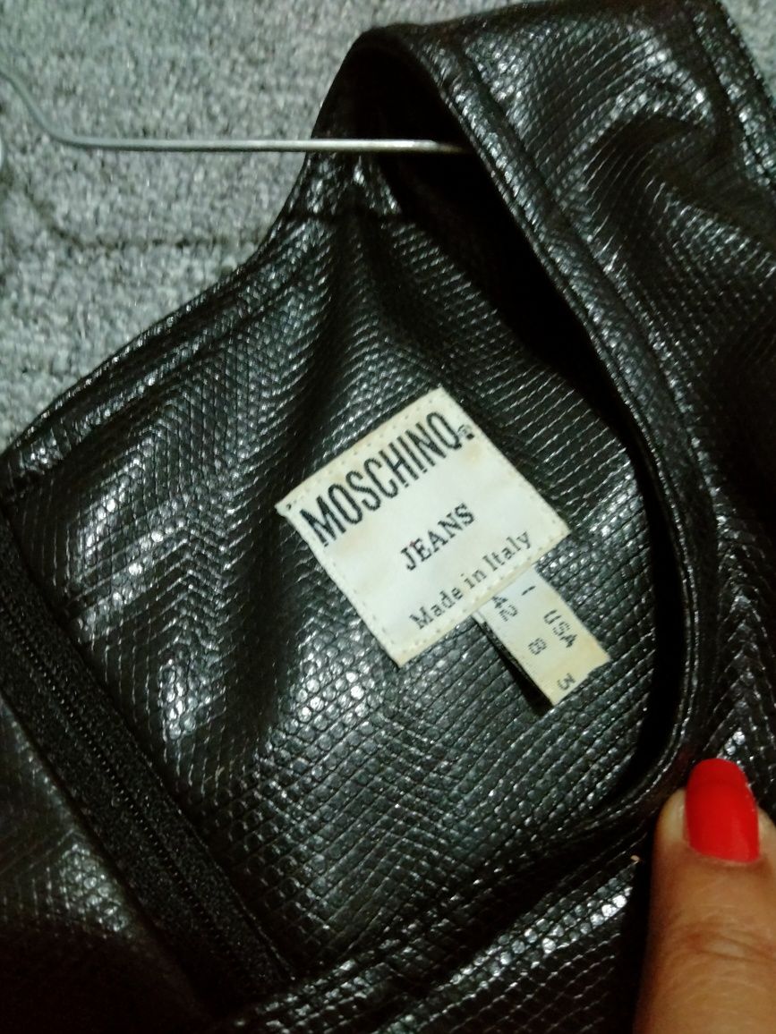 Кожена рокля Moschino jeans