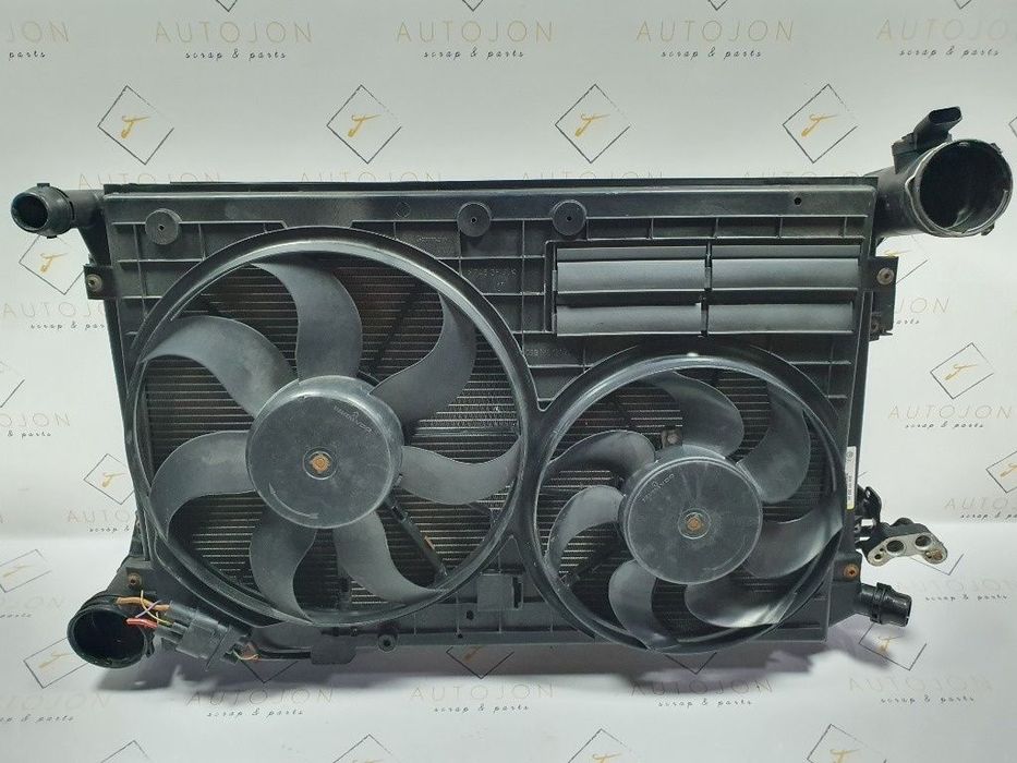Ansamblu radiatoare cu ventilatoare VOLKSWAGEN GOLF V Variant 1K5 2007 - 2009 TDI BLS, BXE  3C0121253AK , 1K0121207AA