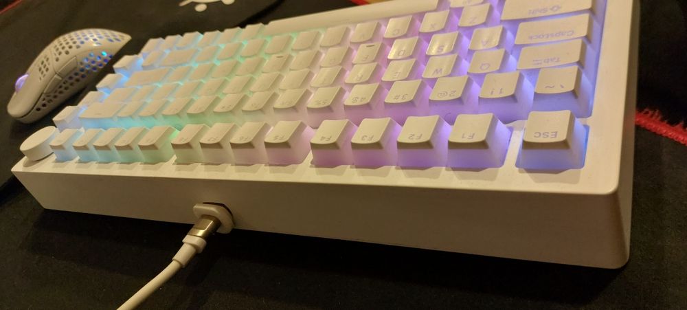 Monsgeek M1 V5 White custom механична клавиатура