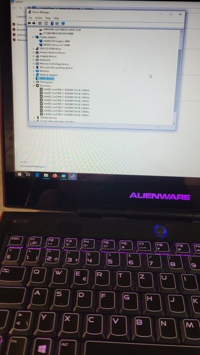 Laptop Alienware M14X i7 3630QM 2.4 GH / 8 GB / 1000 + 32 / GT 650M