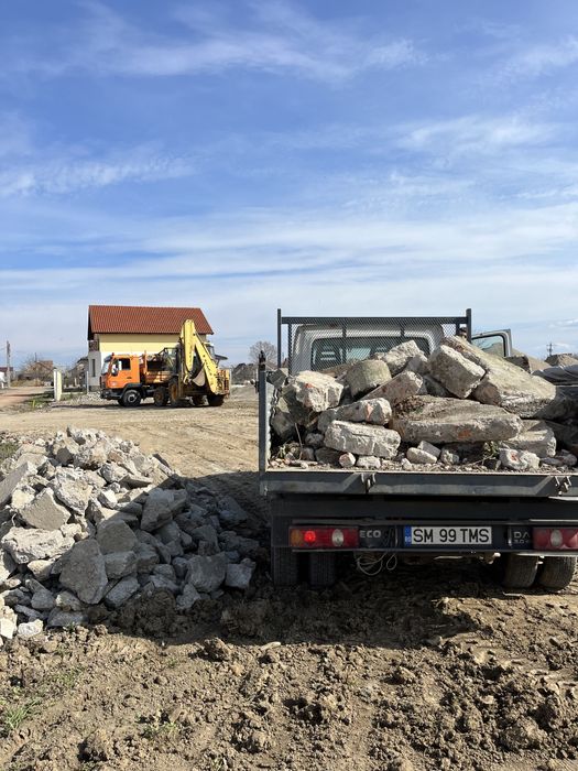 Transport nisip, balast, sort, piatra, margaritar, asfalt, pamant