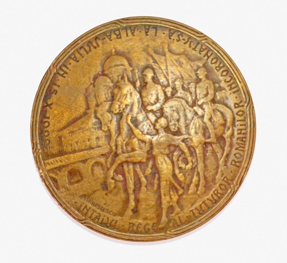 Medalie Incoronarea Regelui. ALBA-IULIA 15-X-1922