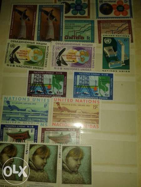 Колекция пощенски марки издание на ООН