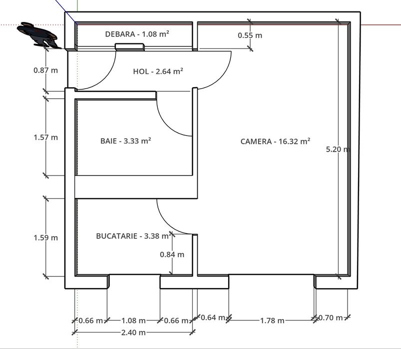 Garsoniera Valea Aurie