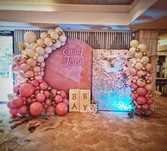 Decor evenimente/Lumanari/Panou foto/Arcada baloane/Nunta/Botez