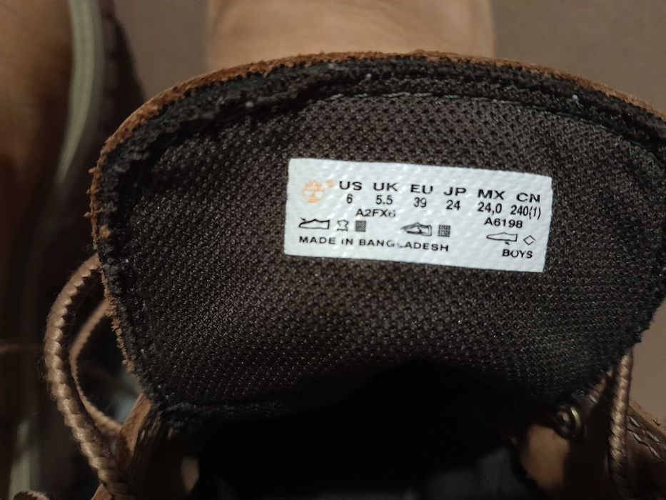 Оригинални класически зимни детски боти Timberland ,39 номер