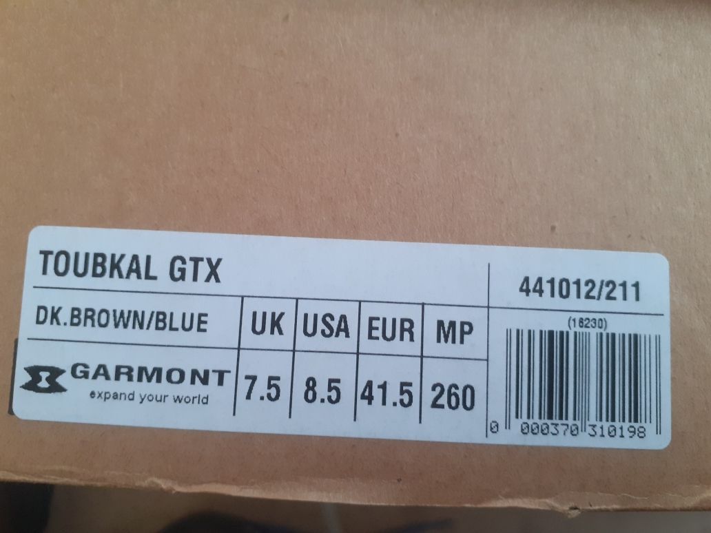 Туристически Garmont TOUBKAL GTX, номера 41 и 41.5, UK 7 и UK 7.5