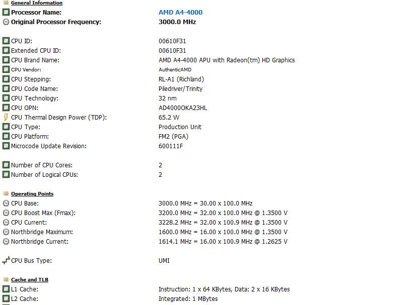 Procesor AMD A4-4000,3,00Ghz Turbo 3,20Ghz,Socket FM2