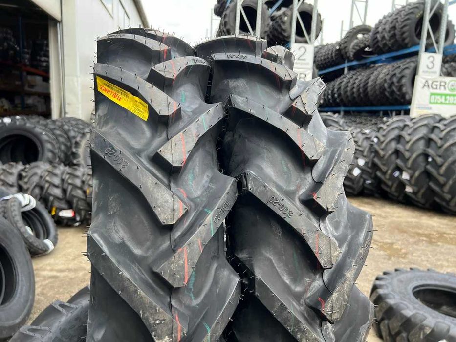 Cauciucuri cu 8pliuri groase garantie 8.00-20 ALLIANCE tractor fata