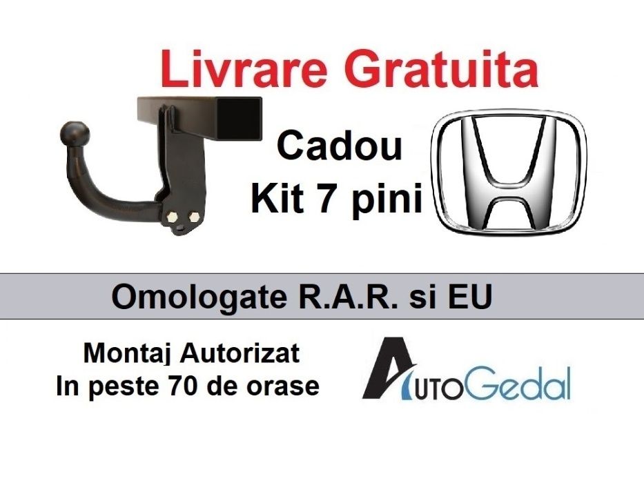 Carlig Remorcare Honda Accord 2008-2021 - Omologat RAR si EU