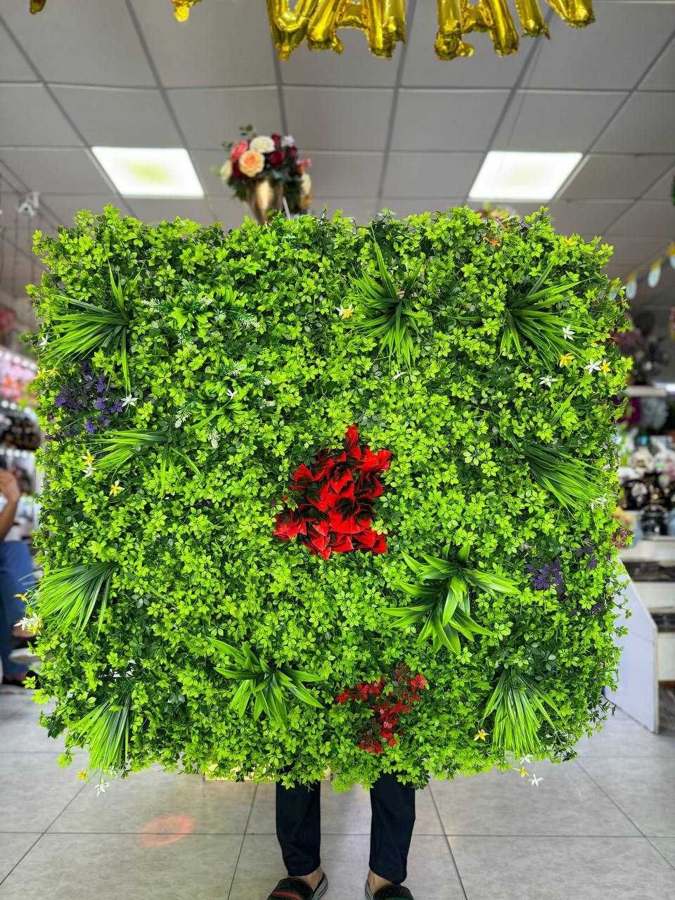 Фитостена 1м×1м Искусственные Цветы