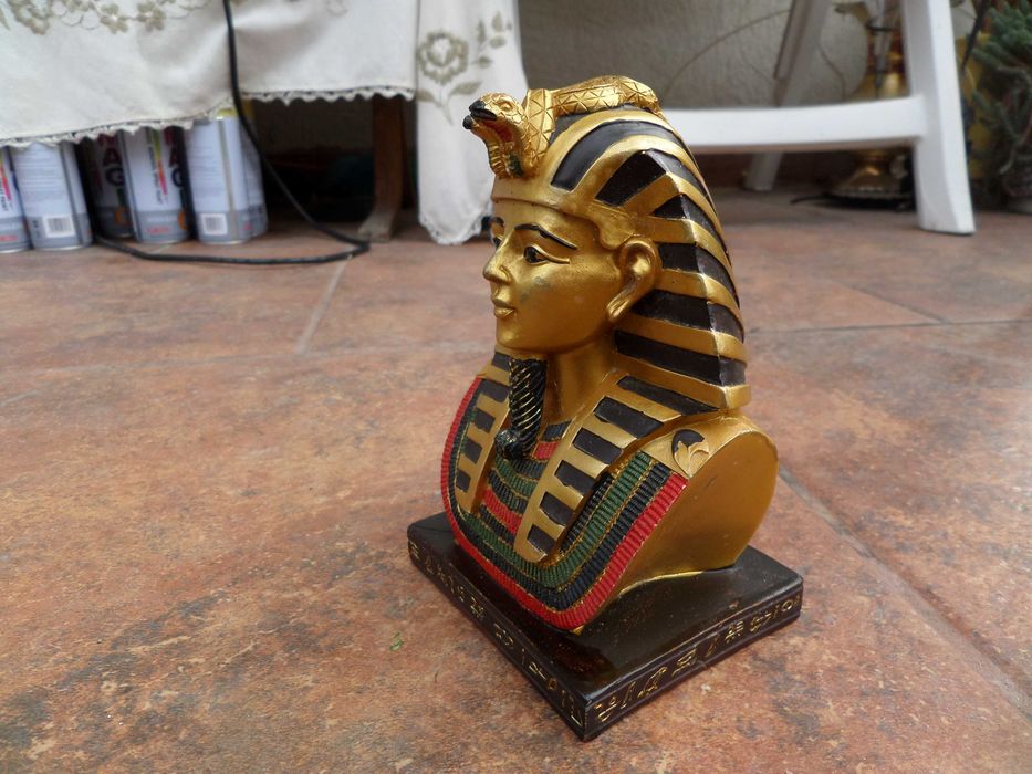 Arta egipteana Tutankhamon statueta Tutankamon masca