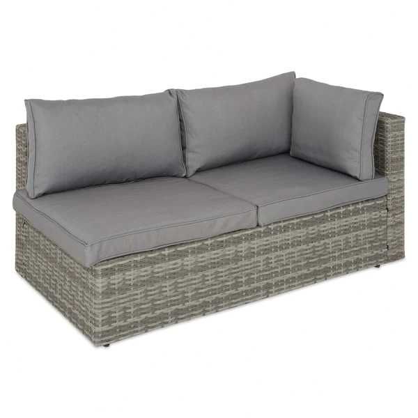 Set mobilier de gradina/terasa canapea/colțar si masa/taburet HATTEM
