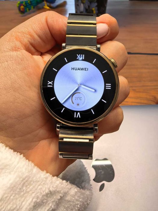Huawei Watch GT 4 Stainless Steel + brățară din silicon(nouă)