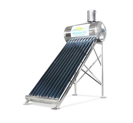 Panou Solar Presurizat Cu Serpentina 150L INOX 15 tuburi apa calda