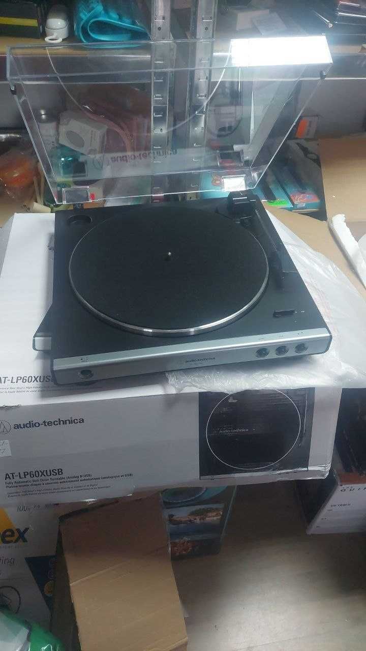 Грамофон Audio-Technica - AT-LP60XUSB, автоматичен, Gun Metal