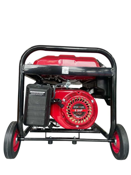 НОВ мощен 4.5 киловата четиритактов Генератор  с дисплей и колела