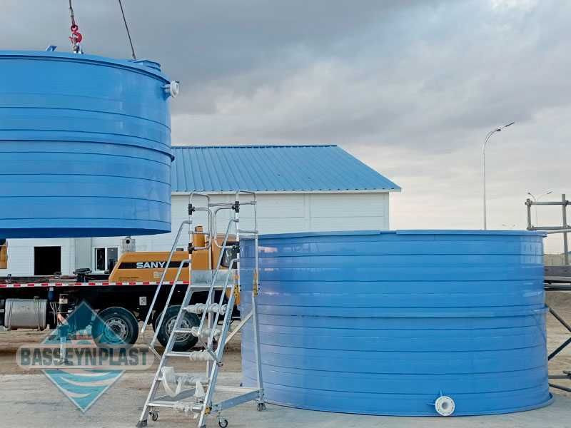 Эко емкость, резервуар 50м3, тонн из полипропилена для воды, бак