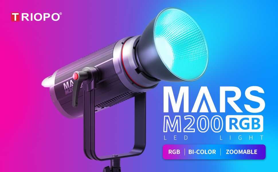 Студийный постоянный свет TRIOPO MARS M200RGB/Bi