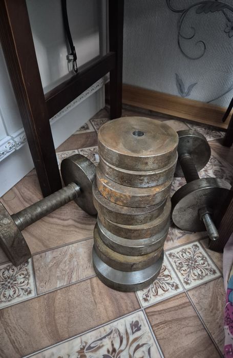 Гантели в хорошем состоянии