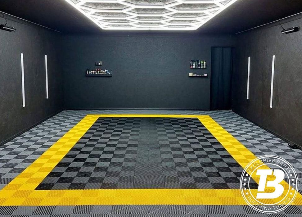 Pardoseala Modulara pentru Garaj si Ateliere Detailing - Galben