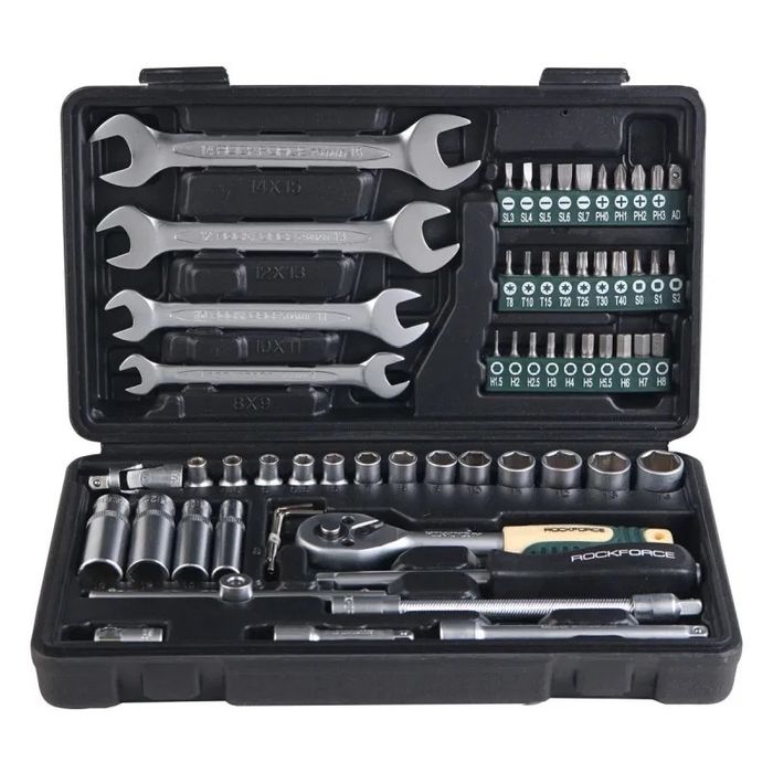 Гедоре к-т 62ч. 1/4 1/2 4-14мм RockForce