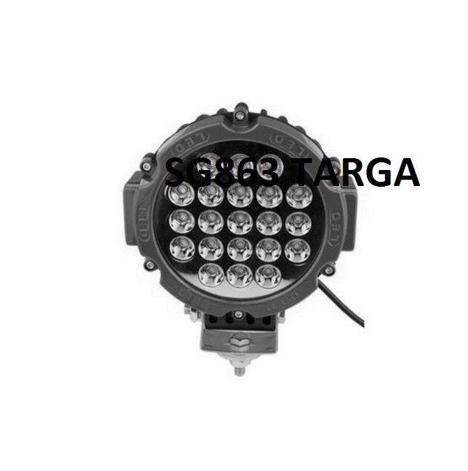 1 бр. кръгъл ЛЕД бар LED bar прожектори халогени лампа 63W 18см 10-30V