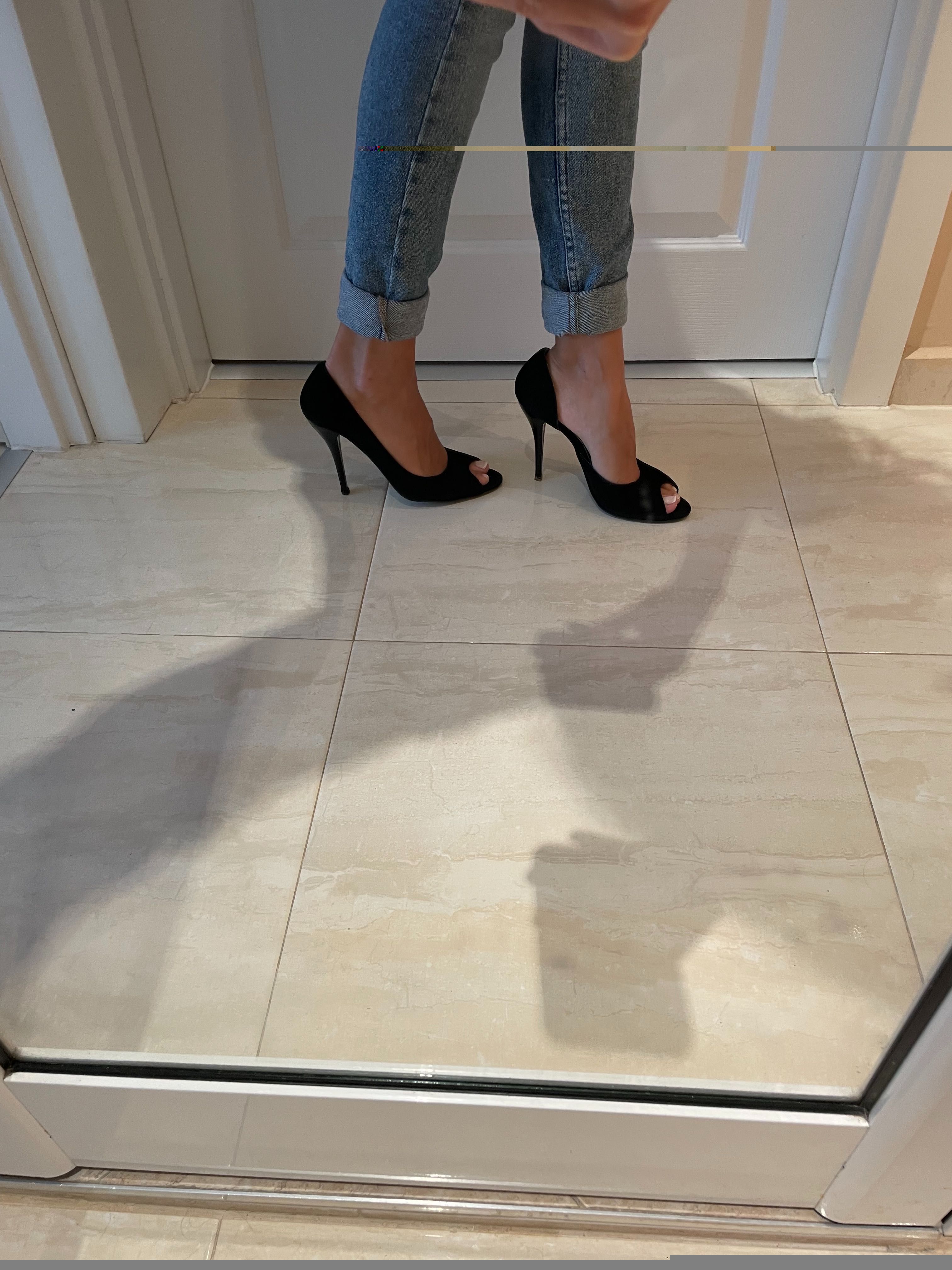Дамски обувки, 37 номер, естествен велур, черен цвят