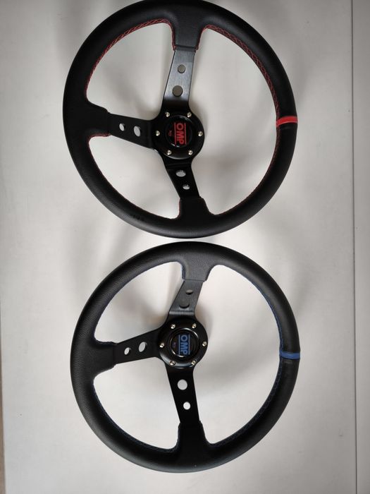 Волан спортен дълбок изнесен център кожен ОМП OMP изнесен център дрифт