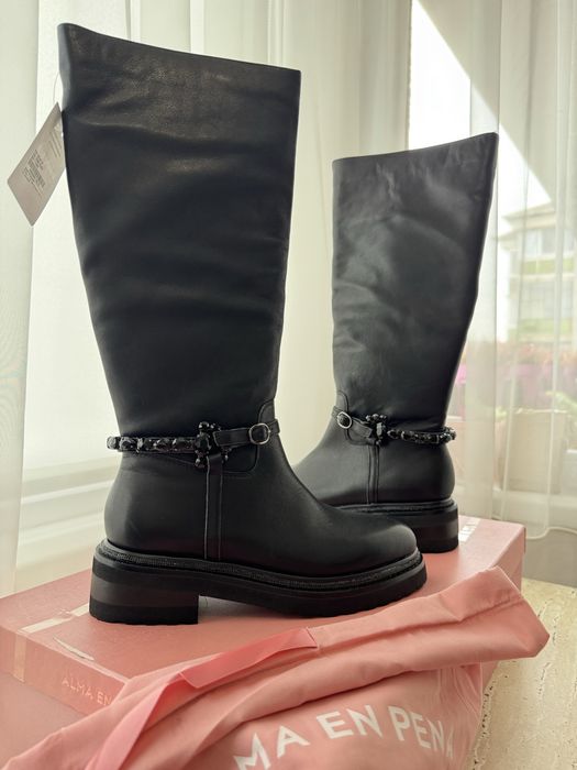 Cizme piele Alma en Pena