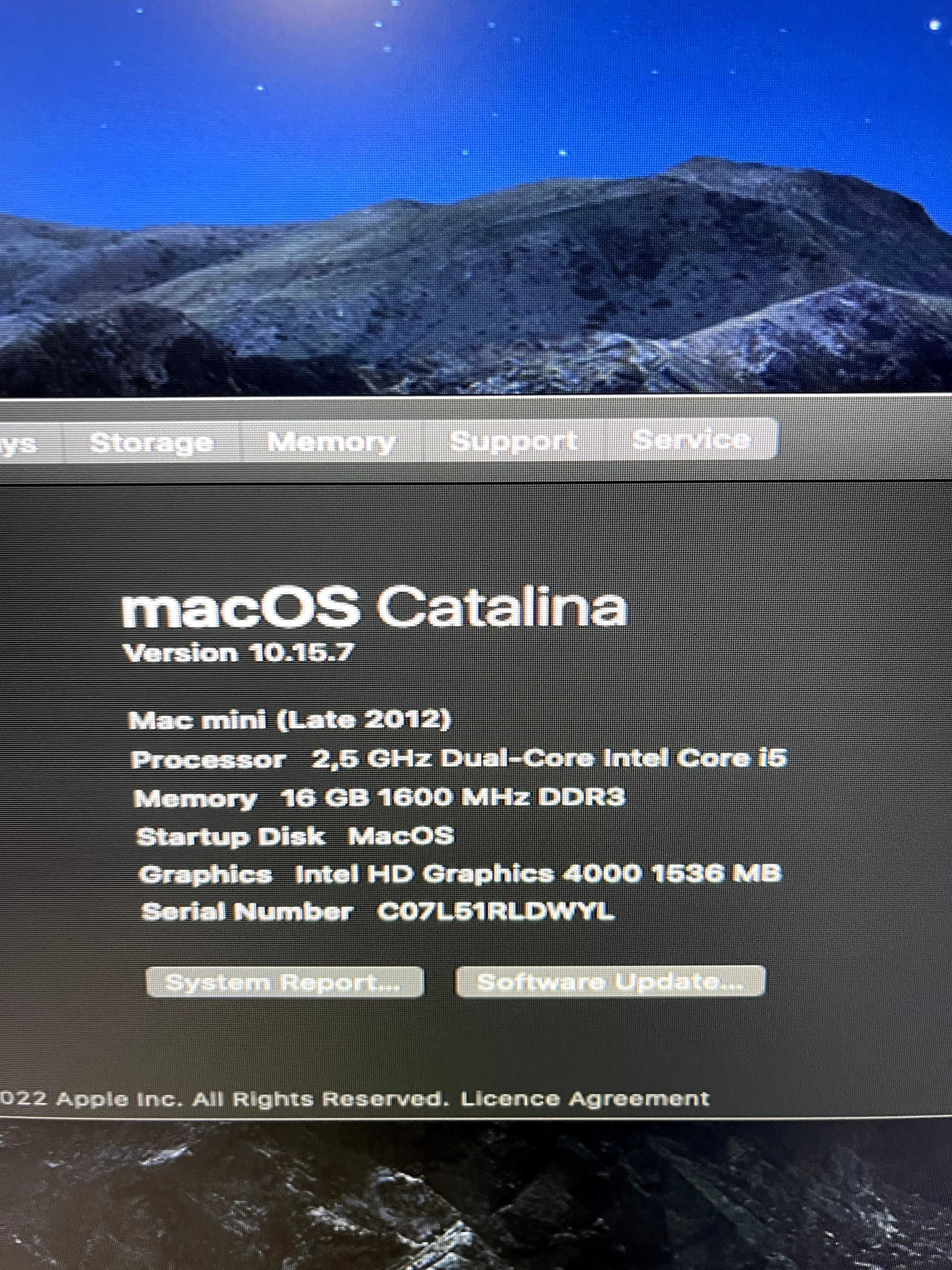 Mac mini Late 2012 - 512 SSD, 16GB Ram, Windows 10 OS + Catalina OS