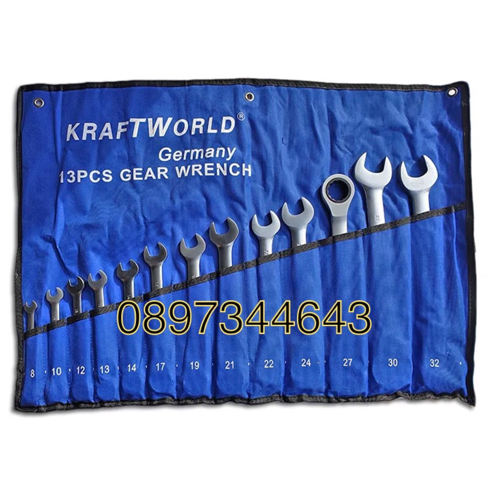 Звездогаечни тресчотни ключове Kraftworld 8-32mm